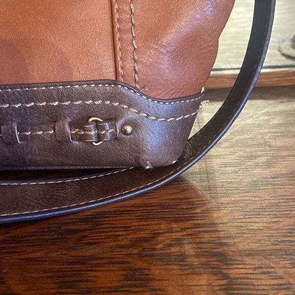B.O.C. Bag tan and brown shoulder or crossbody bag - Picture 12 of 16